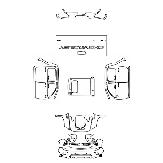 Pre-Cut PPF Chevrolet Silverado HD 2500 HD HIGH COUNTRY 2024 - PPF-Kits