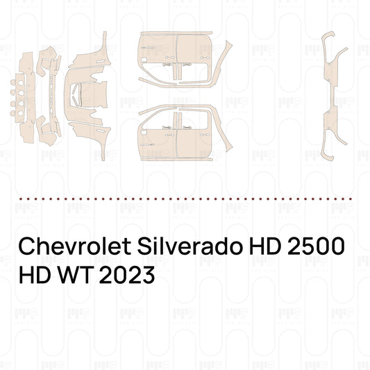 Pre-Cut PPF Chevrolet Silverado HD 2500 HD WT 2023