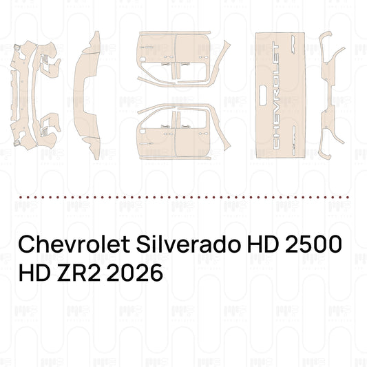 Pre-Cut PPF Chevrolet Silverado HD 2500 HD ZR2 2026