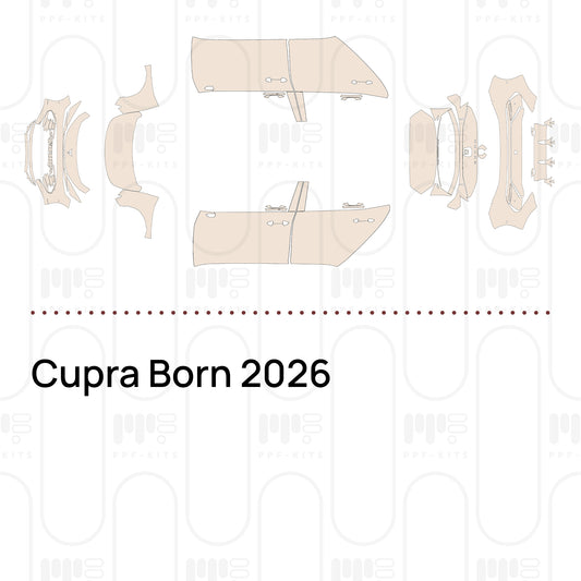 Cupra Born 2026 – Forskåret PPF-lakbeskyttelsesfilm