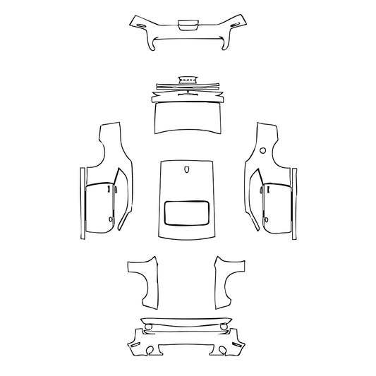 Pre-Cut PPF Dodge Challenger Standard body R T 2023 - PPF-Kits