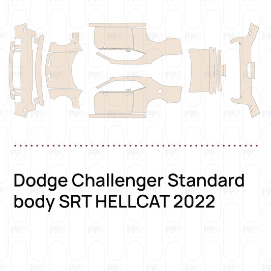 Pre-Cut PPF Dodge Challenger Standard body SRT HELLCAT 2022
