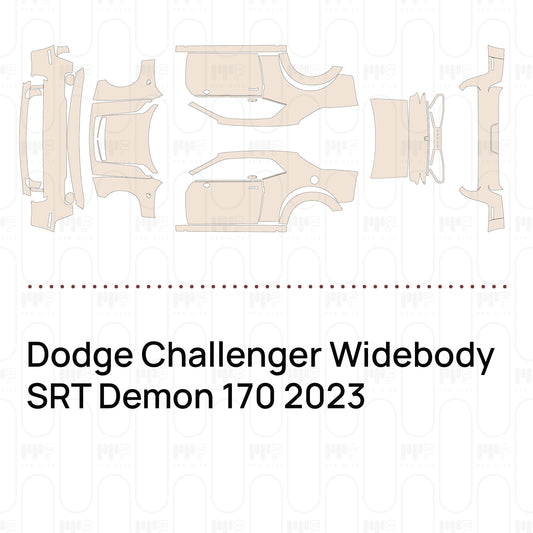 Pre-Cut PPF Dodge Challenger Widebody SRT Demon 170 2023