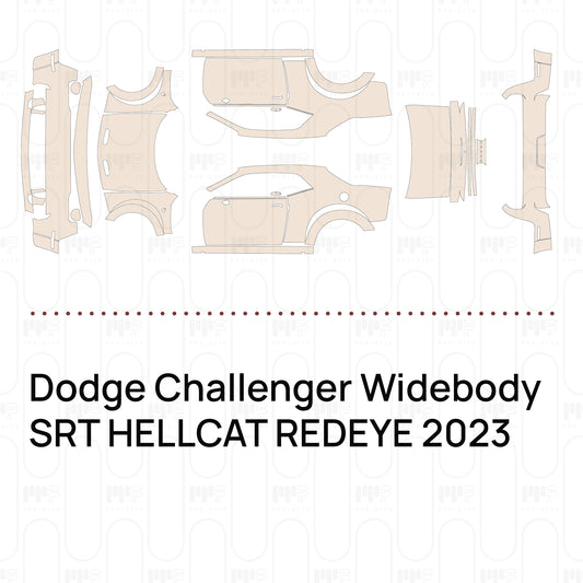 Pre-Cut PPF Dodge Challenger Widebody SRT HELLCAT REDEYE 2023