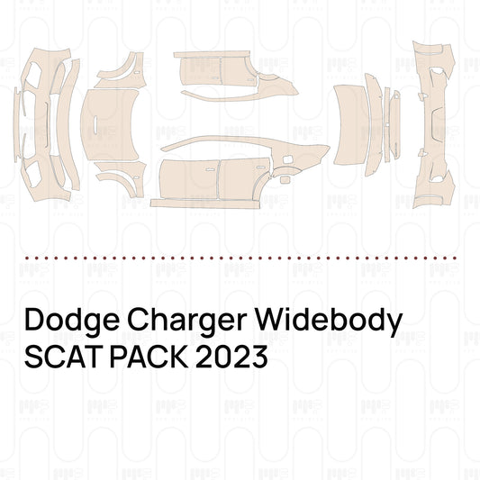 Pre-Cut PPF Dodge Charger Widebody SCAT PACK 2023