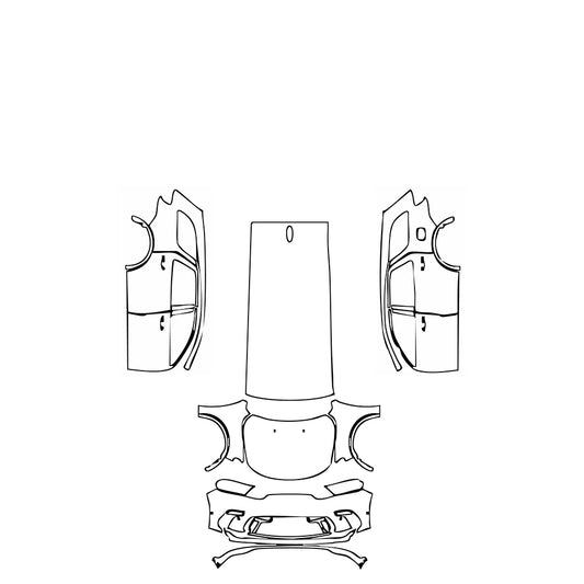 Pre-Cut PPF Dodge Durango SXT 2023 - PPF-Kits
