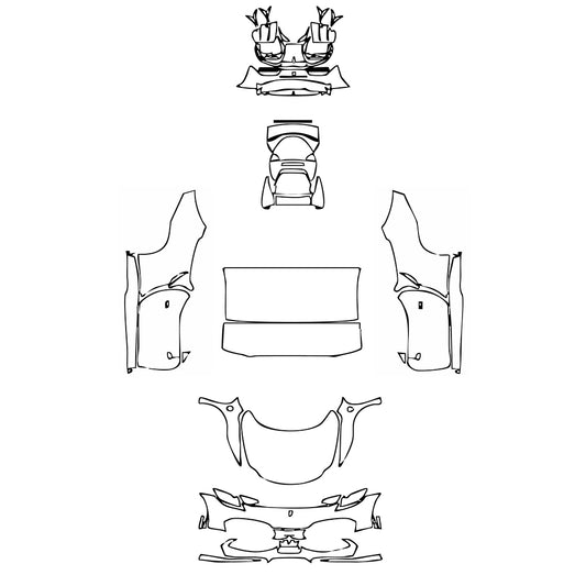 Pre-Cut PPF Ferrari 296 GTS 2022 - PPF-Kits
