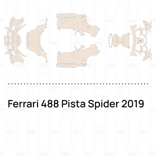 Pre-Cut PPF Ferrari 488 Pista Spider 2019
