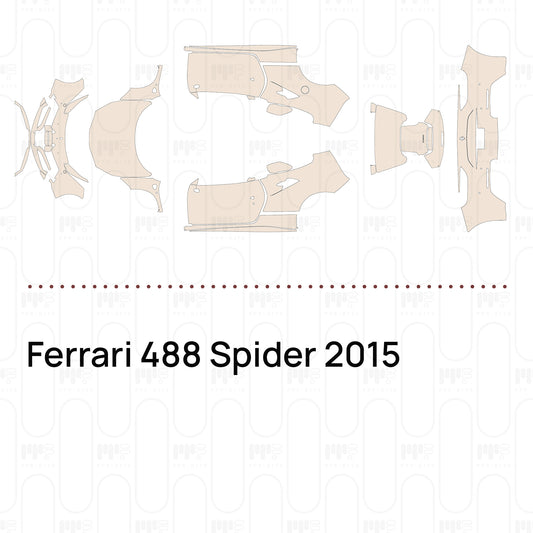 Pre-Cut PPF Ferrari 488 Spider 2015