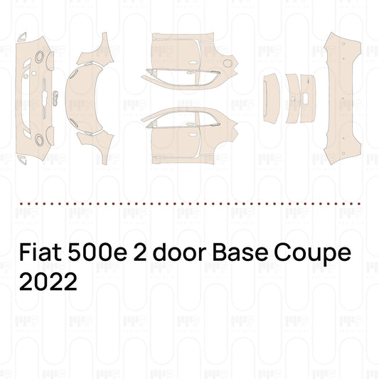 Pre-Cut PPF Fiat 500e 2 door Base Coupe 2022