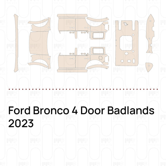 Pre-Cut PPF Ford Bronco 4 Door Badlands 2023