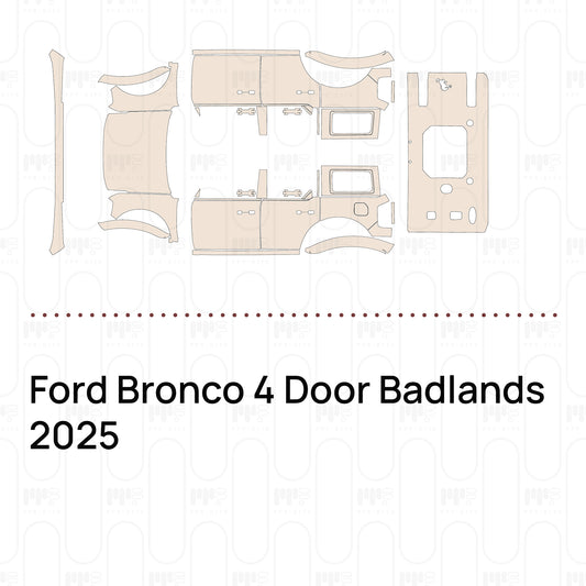 Pre-Cut PPF Ford Bronco 4 Door Badlands 2025