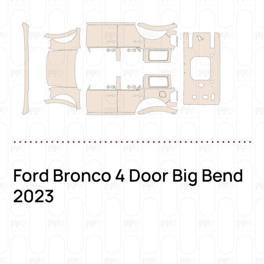 Pre-Cut PPF Ford Bronco 4 Door Big Bend 2023