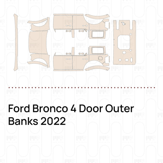 Pre-Cut PPF Ford Bronco 4 Door Outer Banks 2022