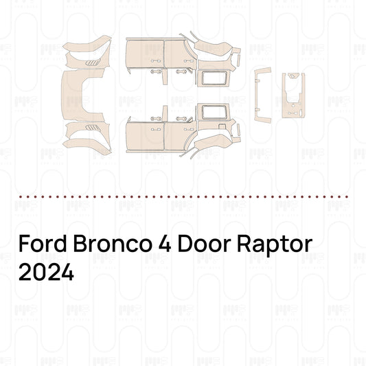Pre-Cut PPF Ford Bronco 4 Door Raptor 2024