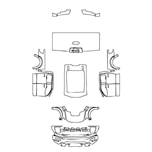 Pre-Cut PPF Ford F-150 Raptor SuperCrew 2022 - PPF-Kits