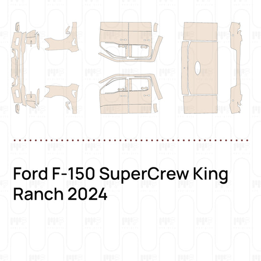 Pre-Cut PPF Ford F-150 SuperCrew King Ranch 2024