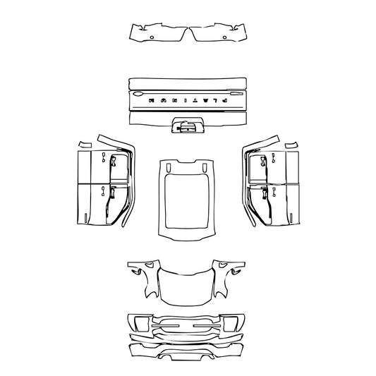 Pre-Cut PPF Ford F-150 SuperCrew Platinum 2022 - PPF-Kits