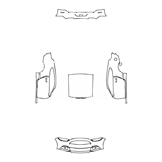 Pre-Cut PPF Ford Mustang Fastback EcoBoost 2015 - PPF-Kits
