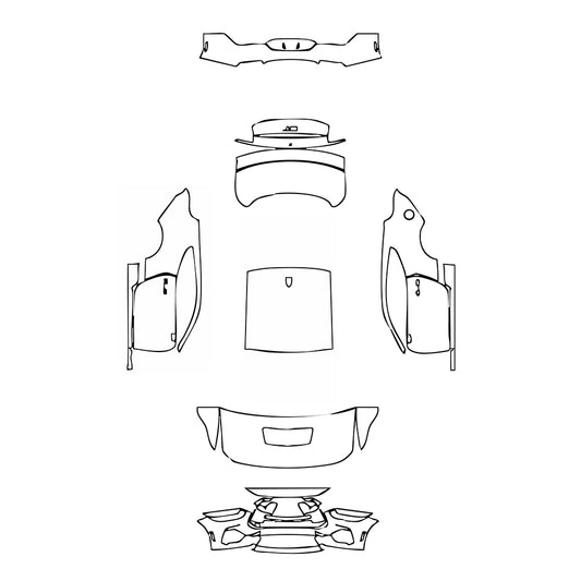 Pre-Cut PPF Ford Mustang Fastback GT Premium 2024 - PPF-Kits