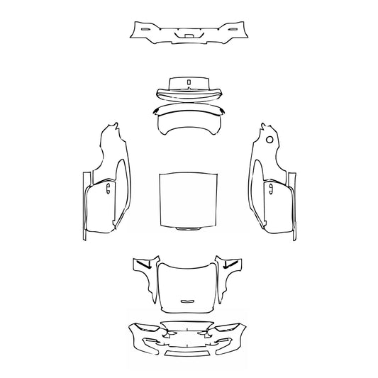 Pre-Cut PPF Ford Mustang Fastback Shelby GT350 2015 - PPF-Kits