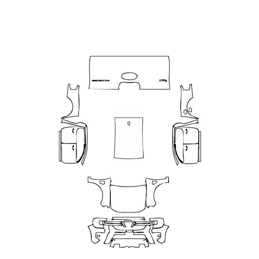 Pre-Cut PPF Ford Ranger (EU) Wildtrak 2023 - PPF-Kits