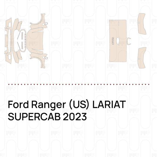 Pre-Cut PPF Ford Ranger (US) LARIAT SUPERCAB 2023