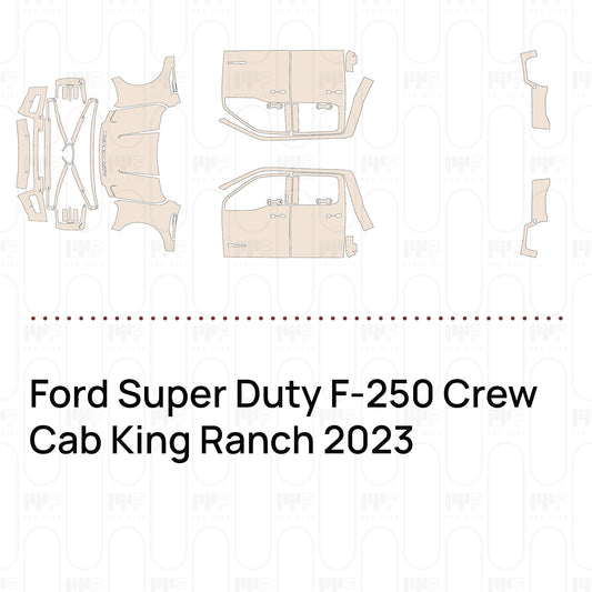 Pre-Cut PPF Ford Super Duty F-250 Crew Cab King Ranch 2023