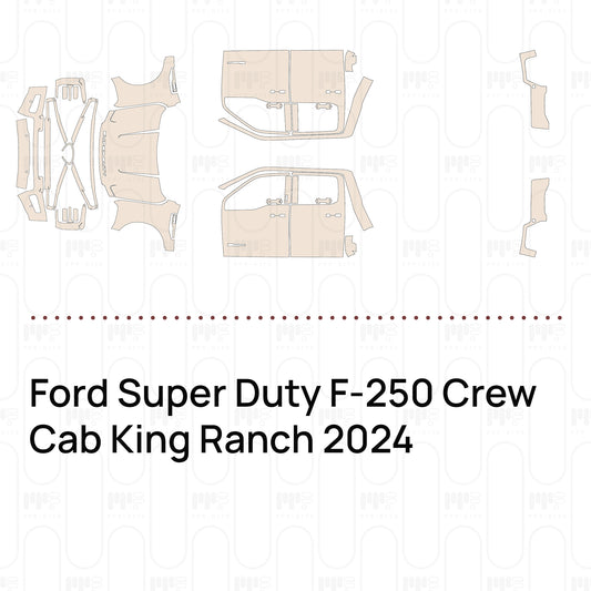Pre-Cut PPF Ford Super Duty F-250 Crew Cab King Ranch 2024