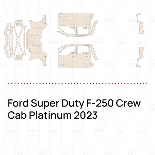 Pre-Cut PPF Ford Super Duty F-250 Crew Cab Platinum 2023