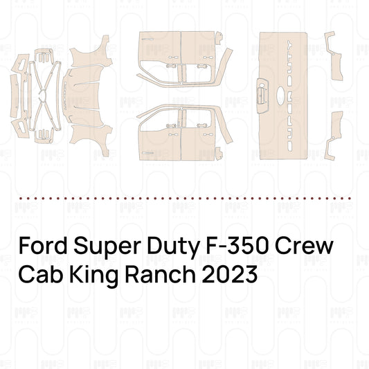 Pre-Cut PPF Ford Super Duty F-350 Crew Cab King Ranch 2023