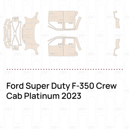 Pre-Cut PPF Ford Super Duty F-350 Crew Cab Platinum 2023