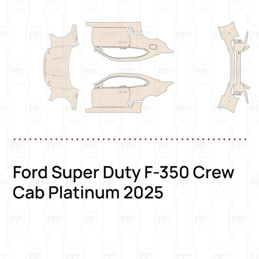 Pre-Cut PPF Ford Super Duty F-350 Crew Cab Platinum 2025