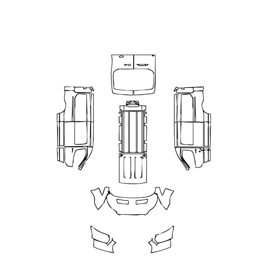 Pre-Cut PPF Ford Transit (US) Medium Roof Long 2025 - PPF-Kits