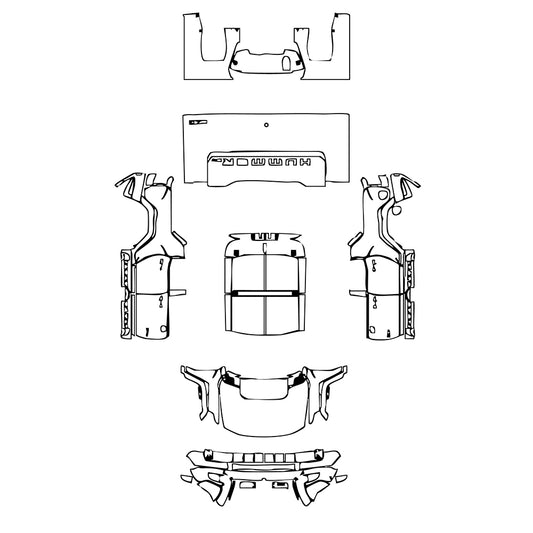 Pre-Cut PPF GMC Hummer EV Pickup 2021 - PPF-Kits
