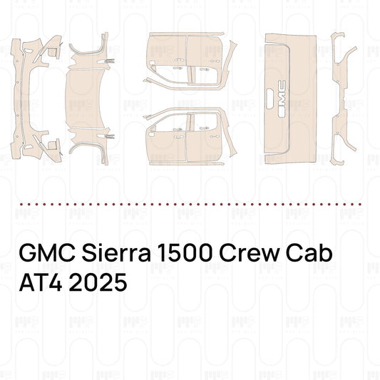 Pre-Cut PPF GMC Sierra 1500 Crew Cab AT4 2025