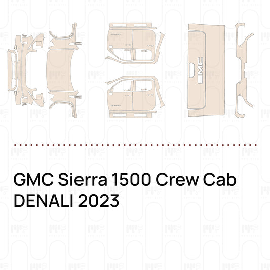 Pre-Cut PPF GMC Sierra 1500 Crew Cab DENALI 2023