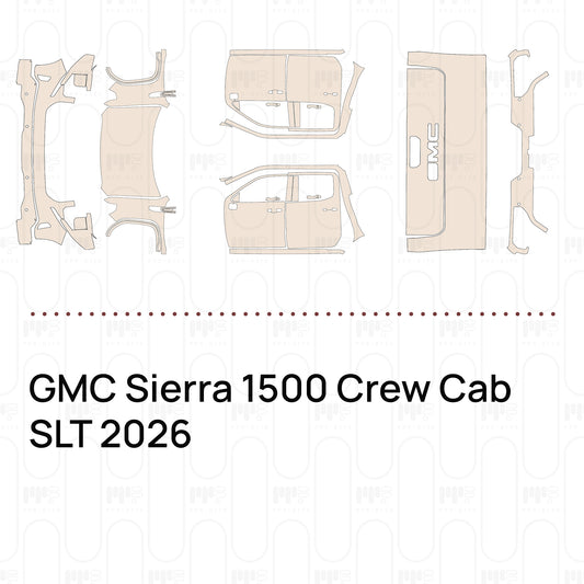 Pre-Cut PPF GMC Sierra 1500 Crew Cab SLT 2026