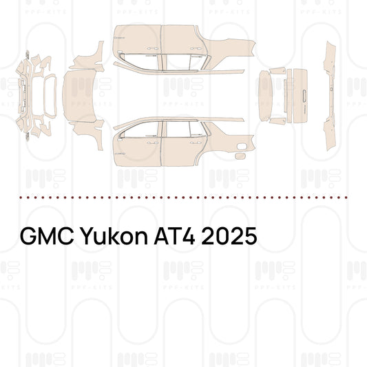 GMC Yukon AT4 2025 – Forskåret PPF-lakbeskyttelsesfilm