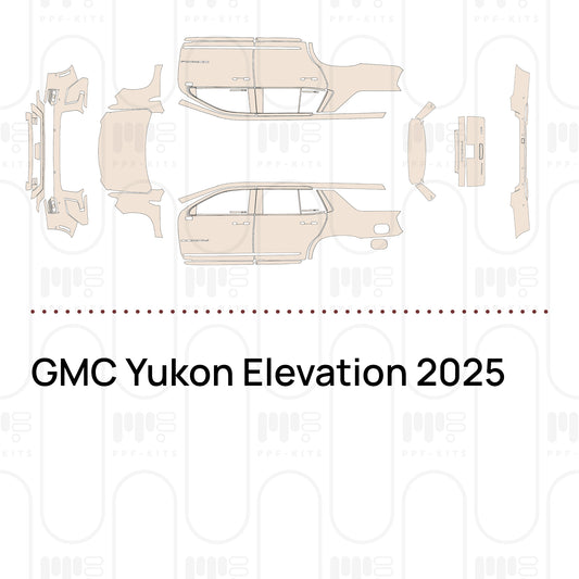 GMC Yukon Elevation 2025 – Forskåret PPF-lakbeskyttelsesfilm
