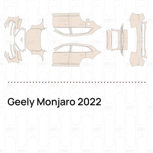 Geely Monjaro 2022 – Forskåret PPF-lakbeskyttelsesfilm