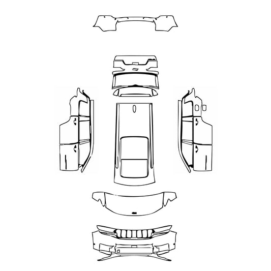 Pre-Cut PPF JEEP Grand Cherokee Grand Cherokee L (3-row) Limited 2023 - PPF-Kits