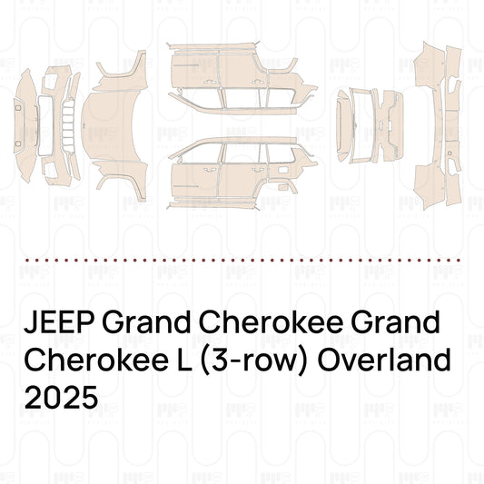 Pre-Cut PPF JEEP Grand Cherokee Grand Cherokee L (3-row) Overland 2025