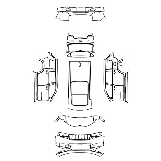 Pre-Cut PPF JEEP Grand Cherokee Grand Cherokee L (3-row) Summit Reserve 2023 - PPF-Kits