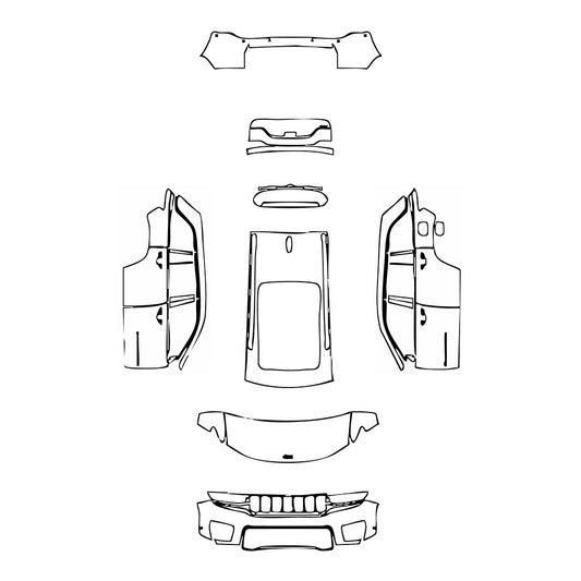 Pre-Cut PPF JEEP Grand Cherokee Grand Cherokee (2-row) Trailhawk 2025 - PPF-Kits