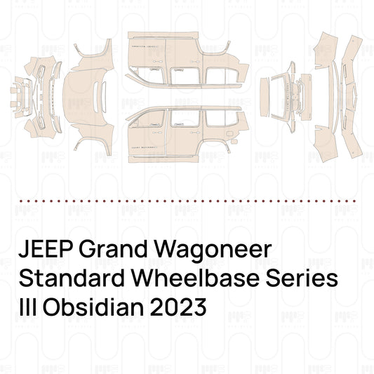 Pre-Cut PPF JEEP Grand Wagoneer Standard Wheelbase Series III Obsidian 2023