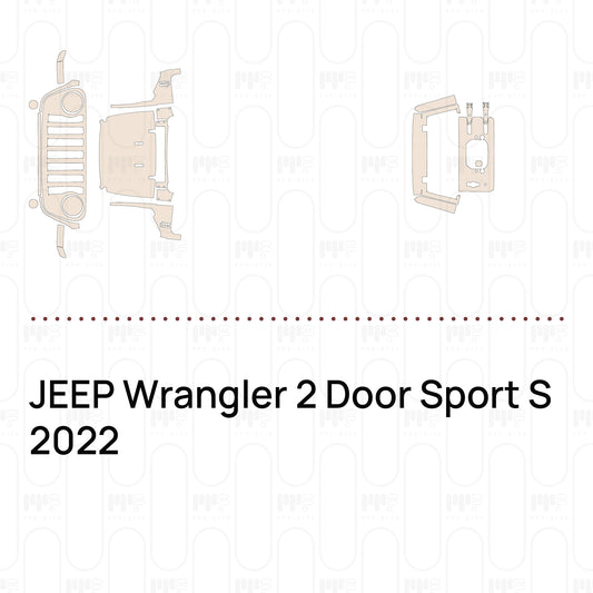 Pre-Cut PPF JEEP Wrangler 2 Door Sport S 2022