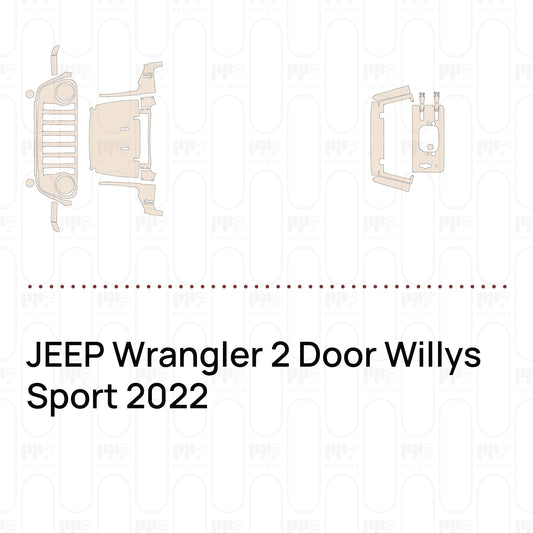 Pre-Cut PPF JEEP Wrangler 2 Door Willys Sport 2022