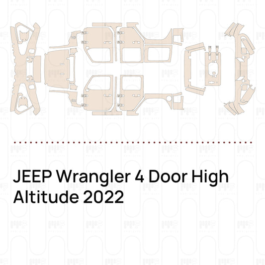 Pre-Cut PPF JEEP Wrangler 4 Door High Altitude 2022