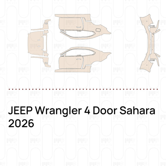 Pre-Cut PPF JEEP Wrangler 4 Door Sahara 2026